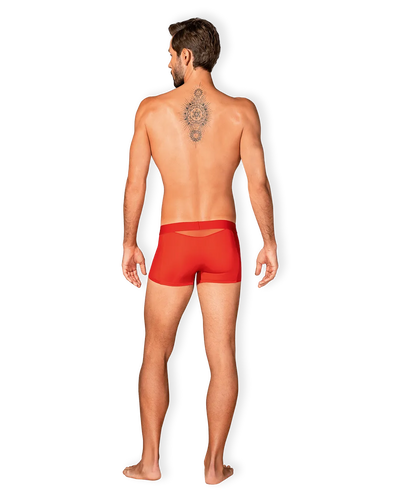 Boxer semi transparent sur les fesses